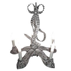 Vintage Tole Shoe Chandelier