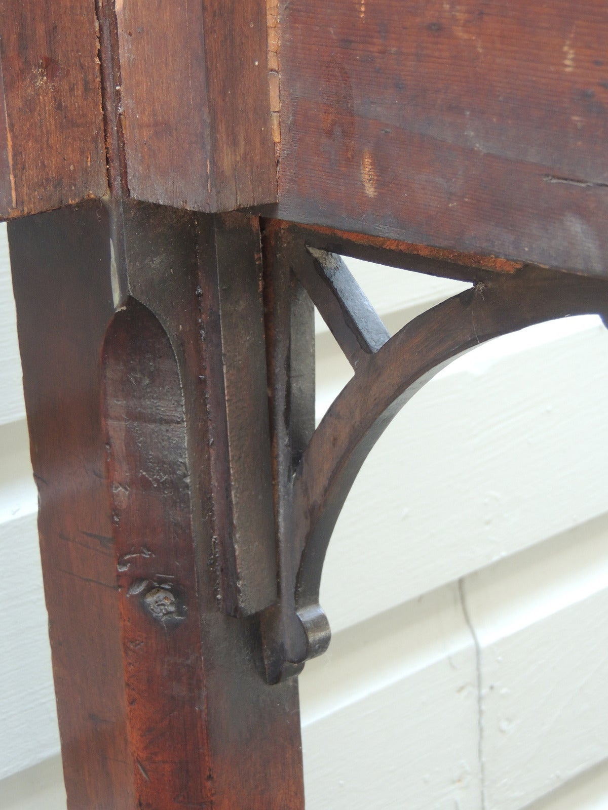 18th Century English Chippendale Mahogany Slab Table 2