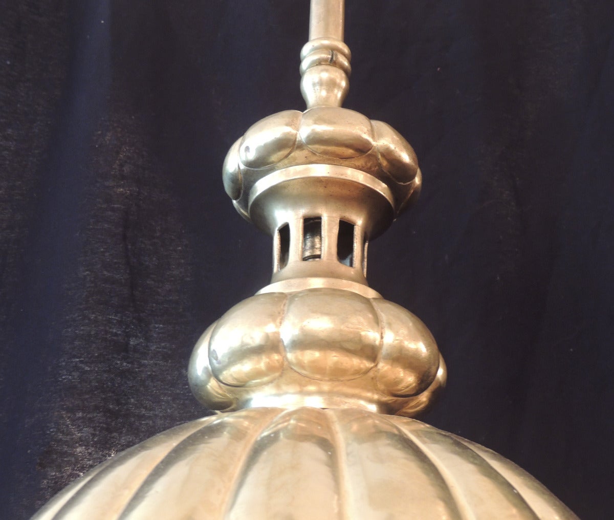 Monumental Mid 19th C Venetian Bronze Doré Lantern