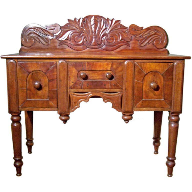 Early 19th C Caribbean Mahogany Sideboard or Cupping Table