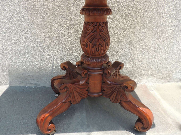 1830's St. Thomas Mahogany Card Table  In Excellent Condition In Charleston, SC