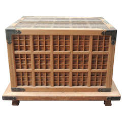 Antique 19th C Japanese Pine Ceremonial Saki Box