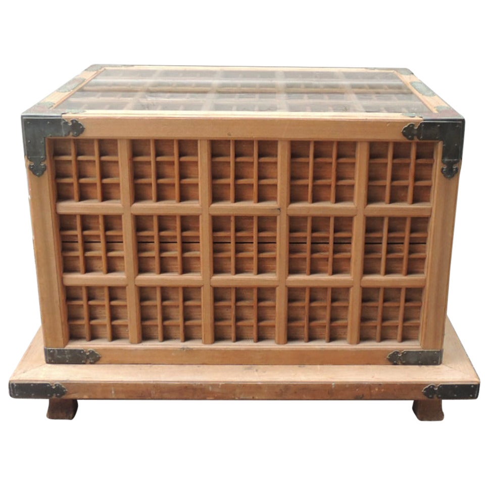 19th C Japanese Pine Ceremonial Saki Box