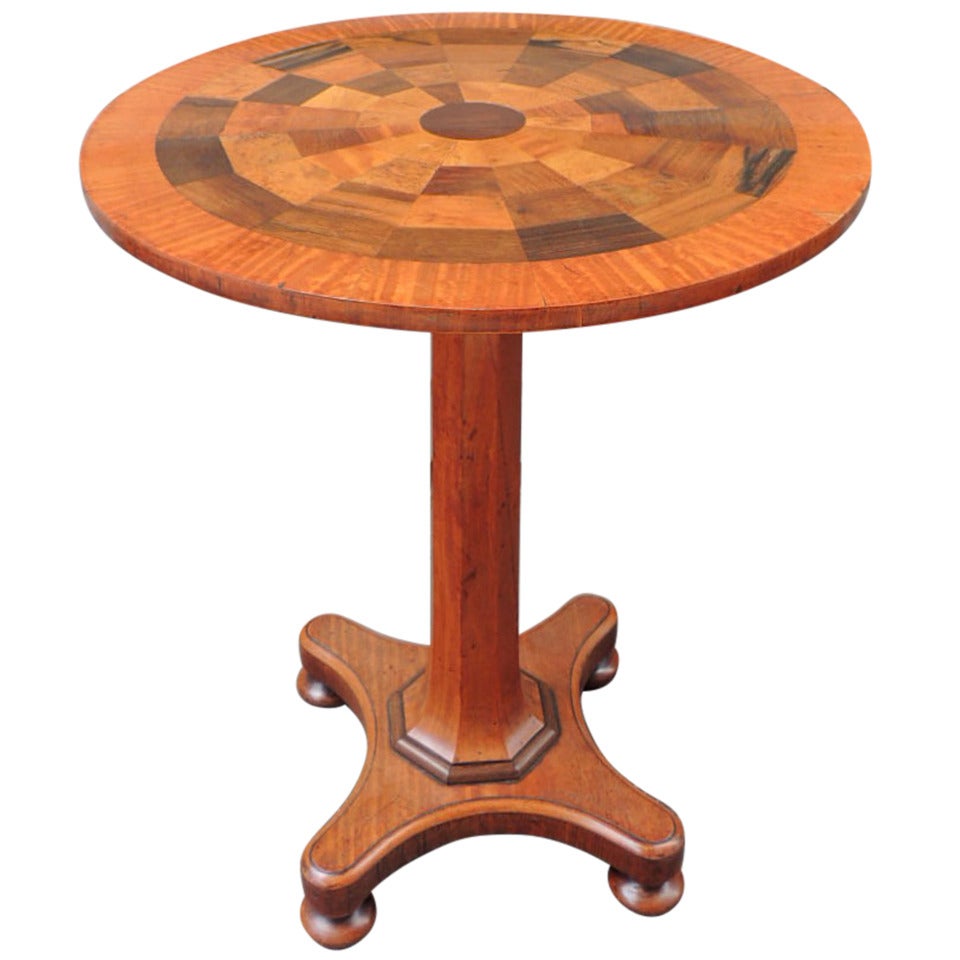 19th C Jamaican Mahogany Round Specimen Table, attributed to Ralph Turnbull For Sale