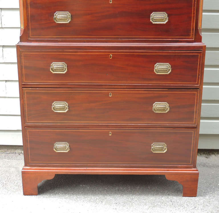 British Early 19th Century English Regency Chest on Chest