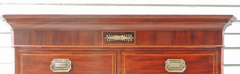 Early 19th Century English Regency Chest on Chest 2