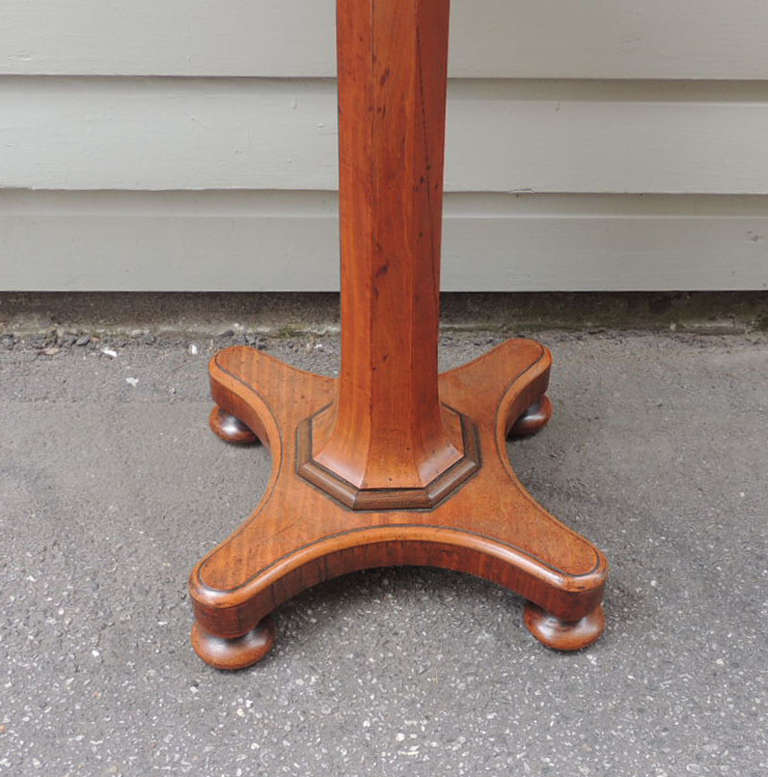 British Colonial 19th C Jamaican Mahogany Round Specimen Table, attributed to Ralph Turnbull For Sale