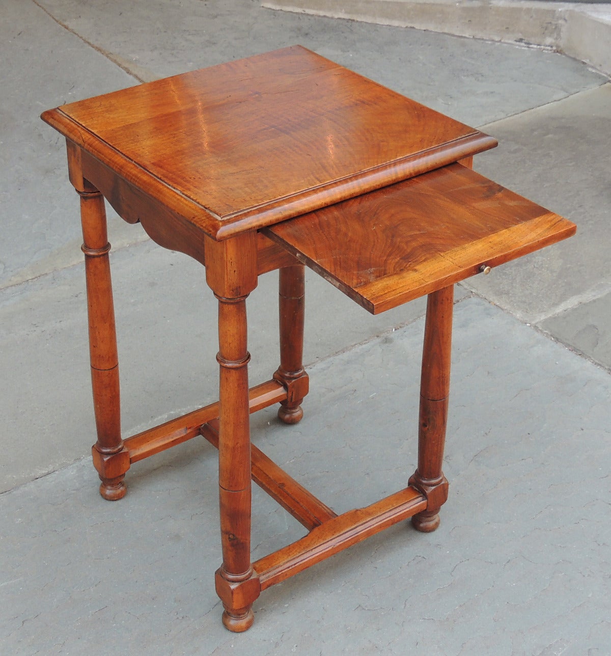 Pair of Directoire French Provincial Walnut Tables 4