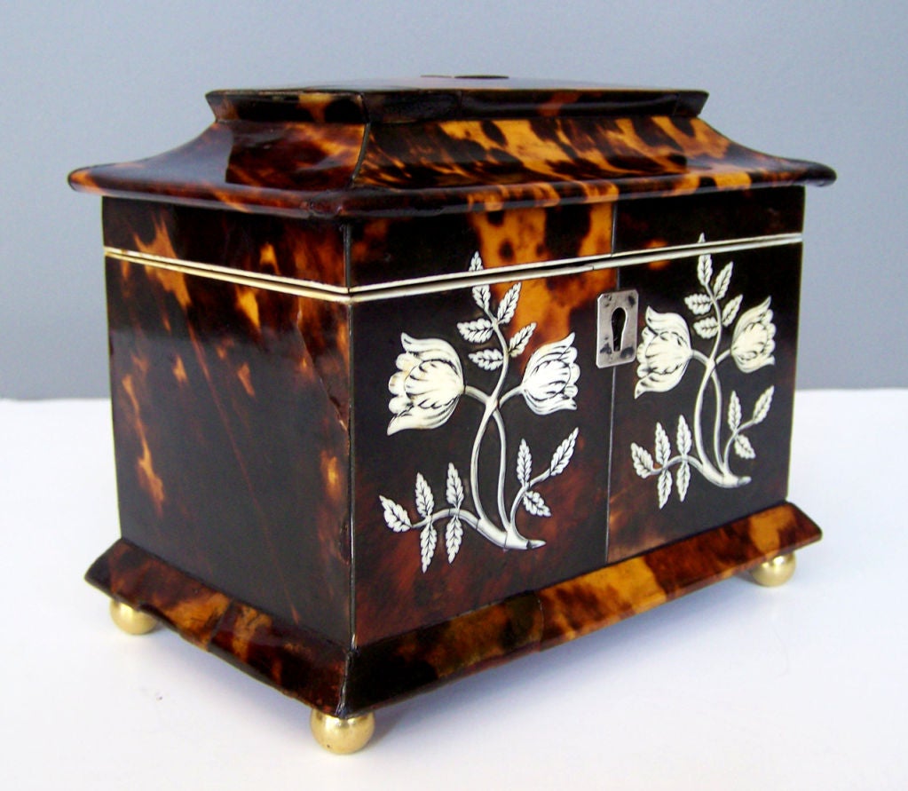 Tortoise Caddy with Ivory Inlay