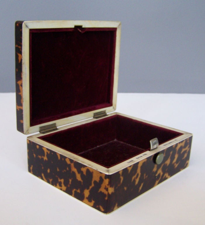 19th Century Tortoise Cigarette Box