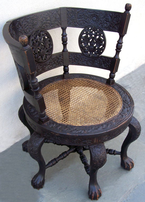 Cane Dutch East Indies Burgomaster Chair