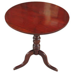 19th C Jamaican British Colonial Mahogany Tea Table