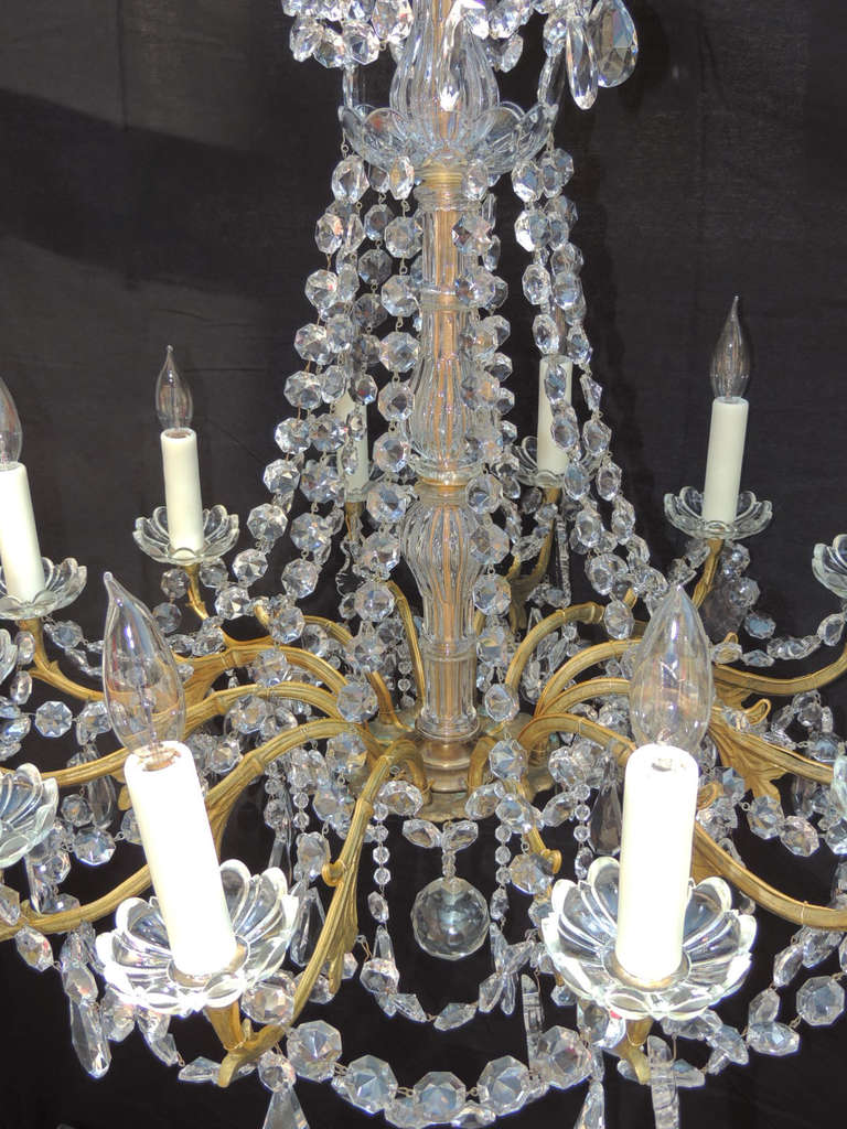 Mid-19th Century Baccarat Quality French Chandelier 4