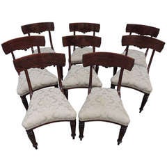 19th Century Klismos Style Dining Chairs