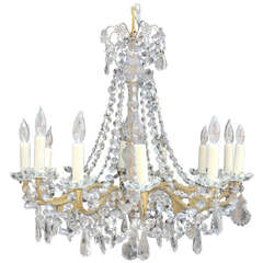 Mid-19th Century Baccarat Quality French Chandelier