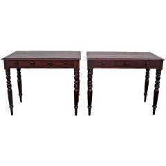 Pair of Rare Jamaican Console Tables