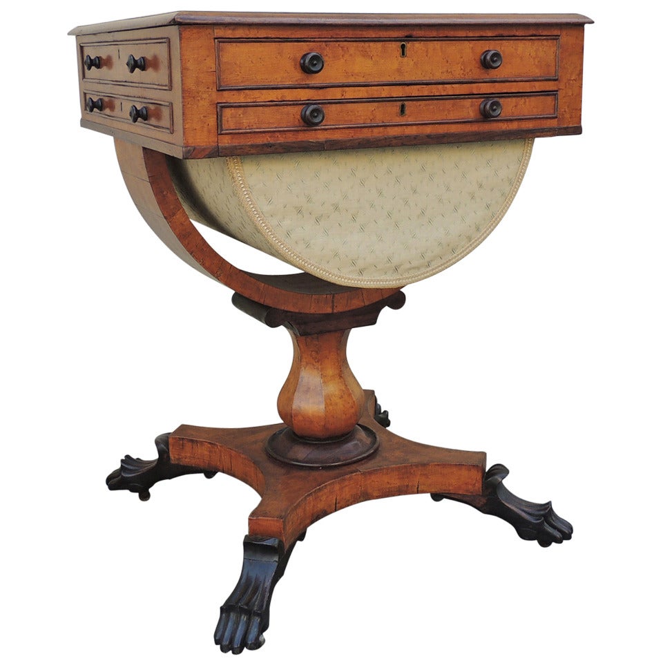 English William IV Sewing Table