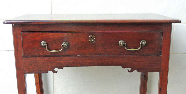 18th C English Chippendale Mahogany Lowboy For Sale 2