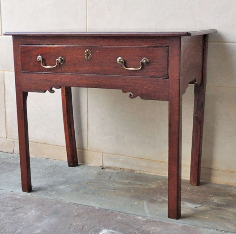 18th C English Chippendale Mahogany Lowboy For Sale 4