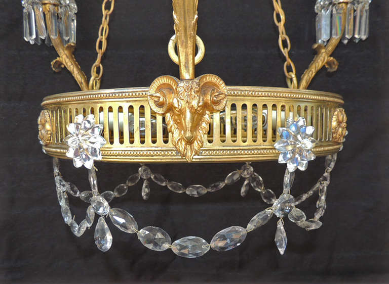 19th C French Régence Bronze Chandelier For Sale 1