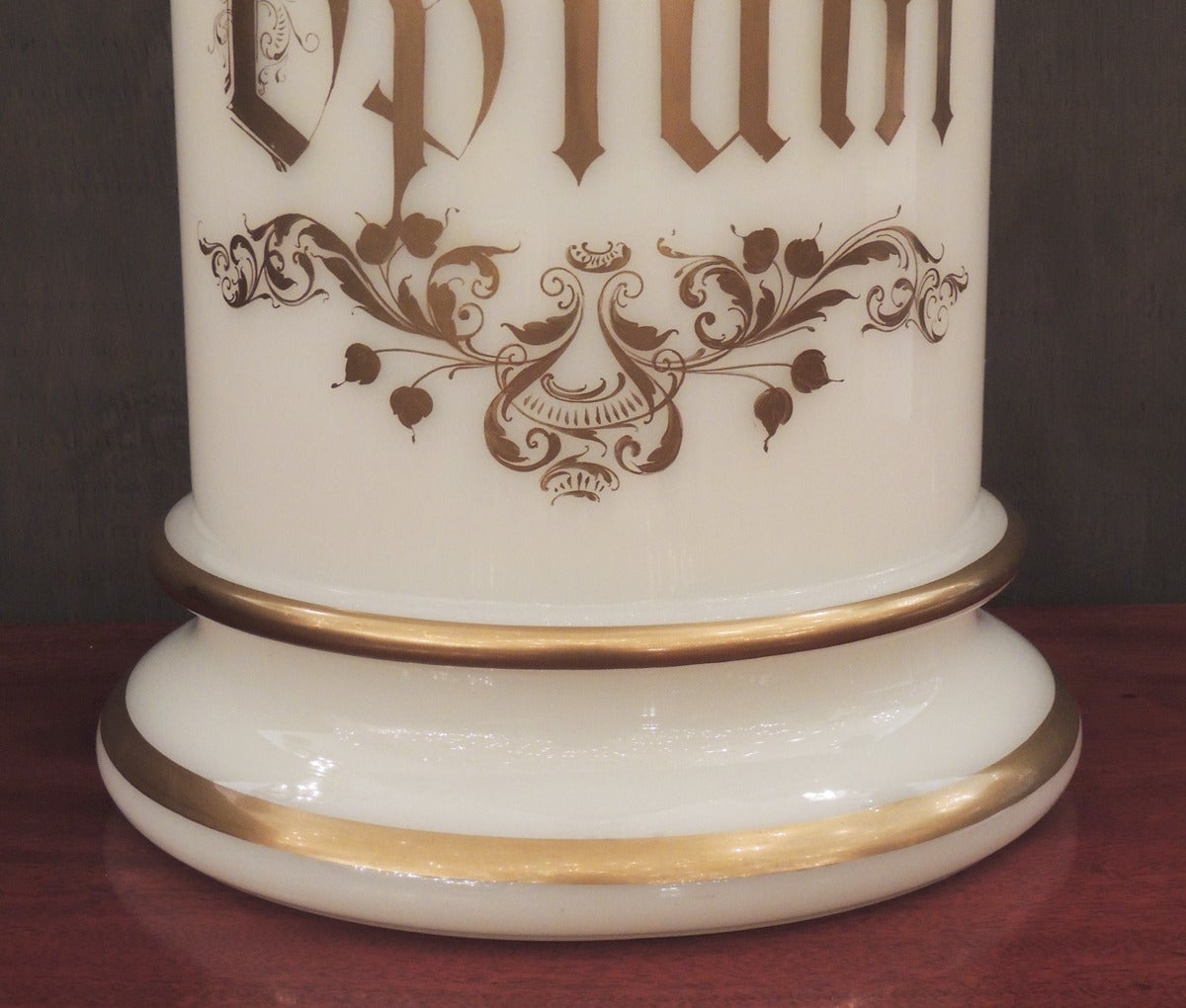 Folk Art Late 19th Century American Opium Apothecary Opaline Jar