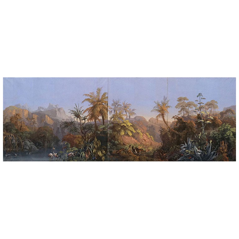 Panneaux de papier peint Zuber - "Les Zones Terrestres