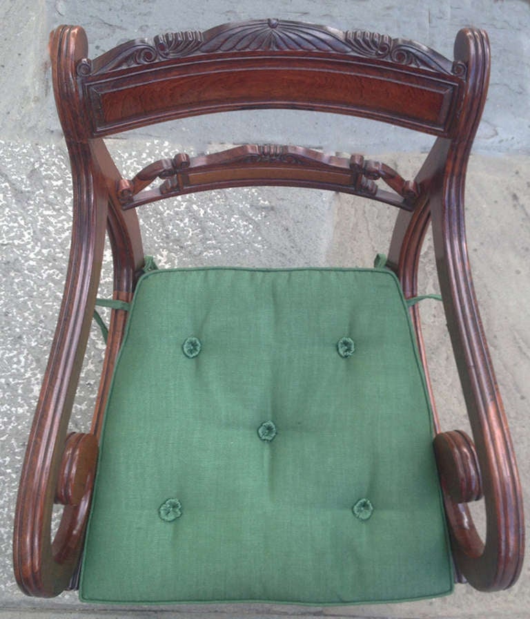 Rosewood 19th Century Anglo-Indian Dining Chairs