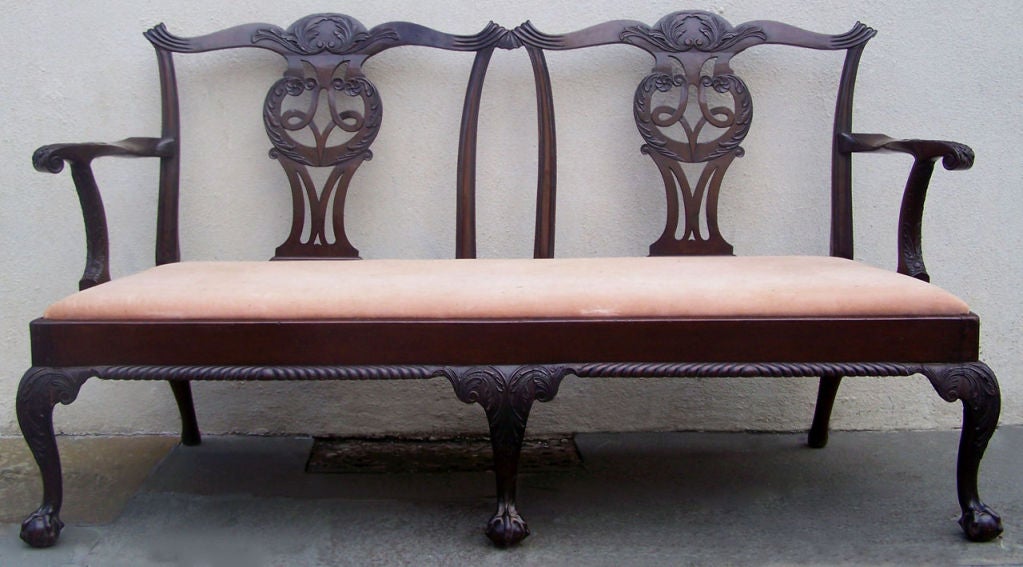 Irish Chippendale Settee