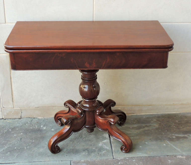 19th Century St. Croix Card Table In Good Condition In Charleston, SC