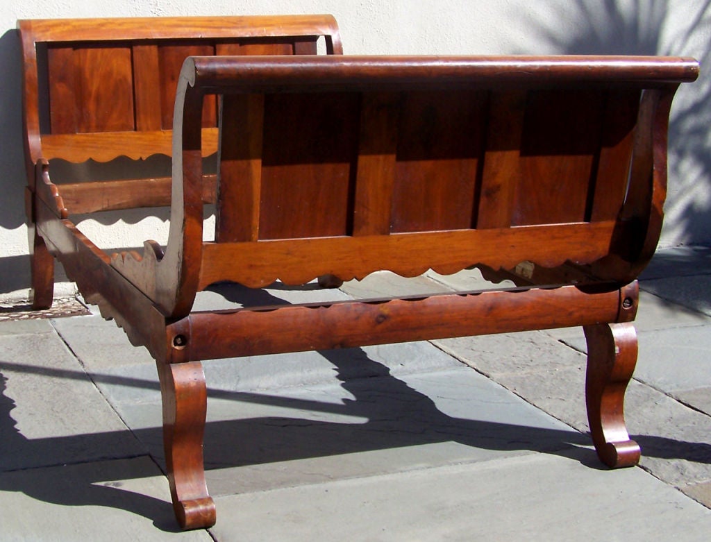 Caribbean Rare Labeled Early 19th C Haitian French Colonial Day Bed from the West Indies For Sale