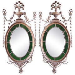 Antique Pair of 18th Century Adam Period Mirrors