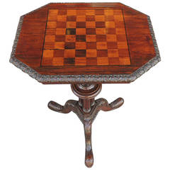Early 19th Century English Mahoagny Chess Table Attributed to Gillows