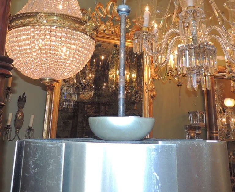 Mid 20th C Aluminum and Iron Chandeliers (Set of six) In Good Condition For Sale In Charleston, SC