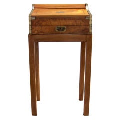 19th C China Trade Roll Top Lap Desk on Stand 12