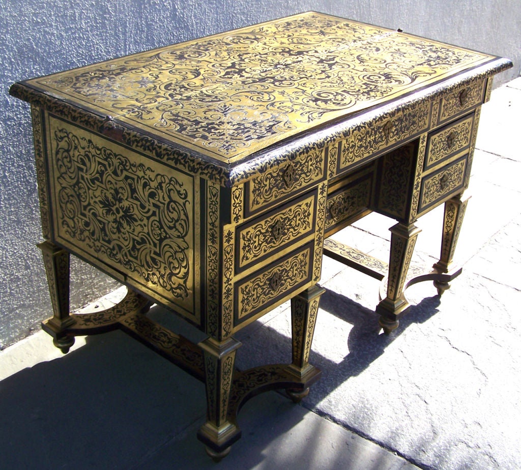 German Inlaid Boulle Desk