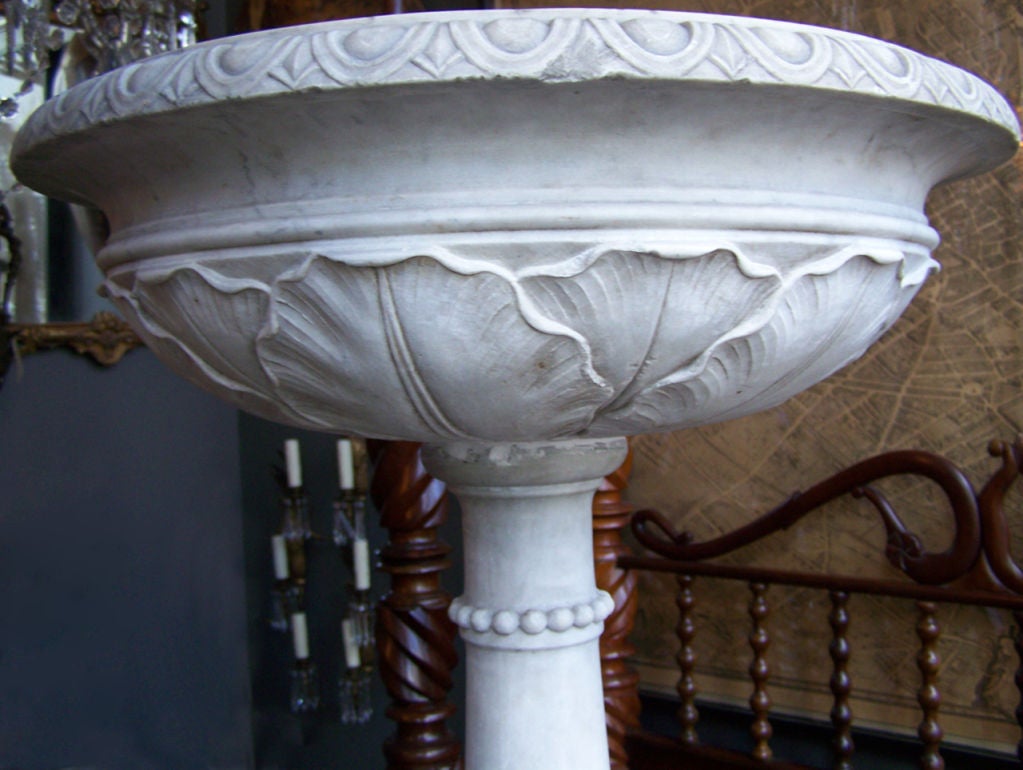 Marble Bird Bath For Sale at 1stDibs
