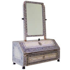 Antique Anglo-Indian Ivory Dressing Mirror
