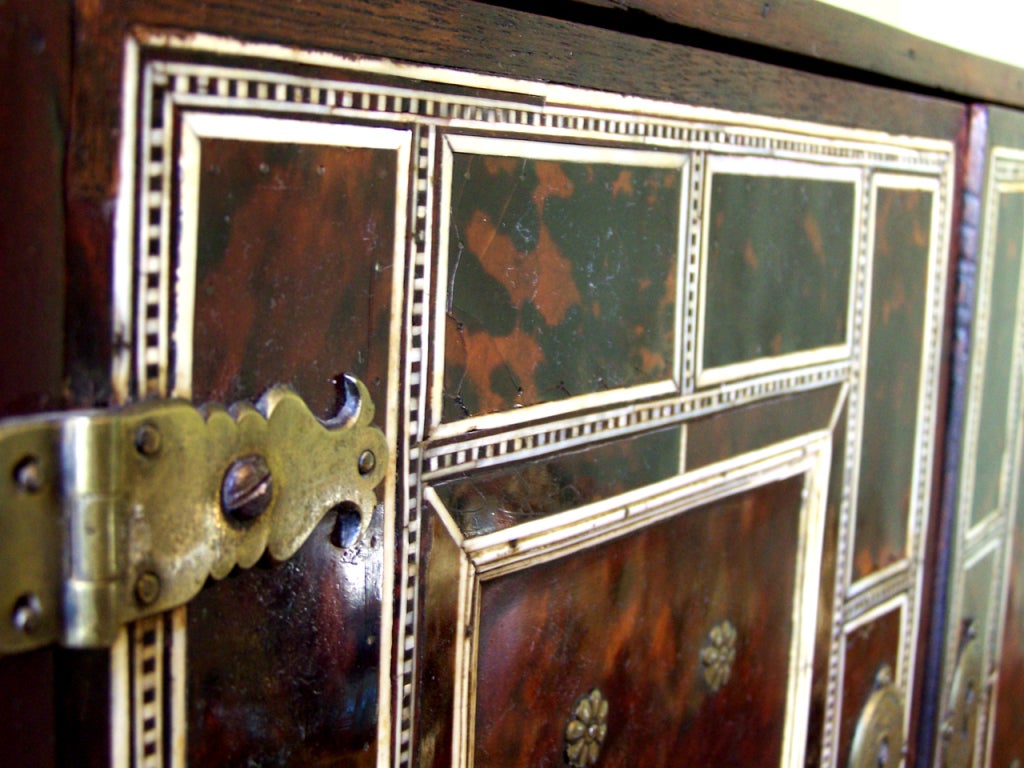 18th Century and Earlier Tortoise Spice Box