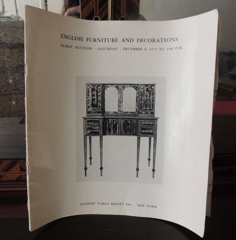 British Early 19th C English Regency Coromandel Canterbury Desk