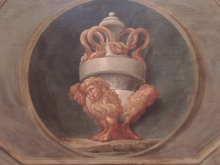 Early 19th C Pair of Oil on Canvas Paintings In Excellent Condition In Charleston, SC