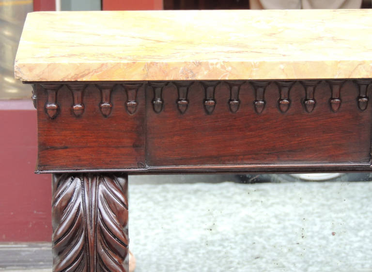 19th C American Empire Rosewood Pier Table In Excellent Condition In Charleston, SC