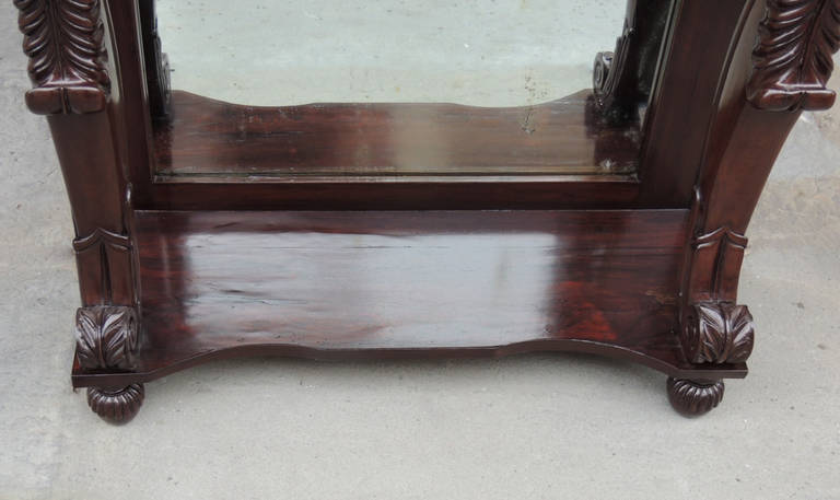 19th C American Empire Rosewood Pier Table 1