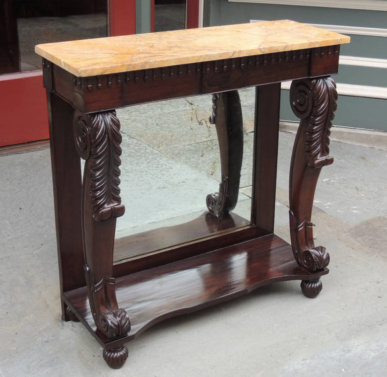 19th C American Empire Rosewood Pier Table 2