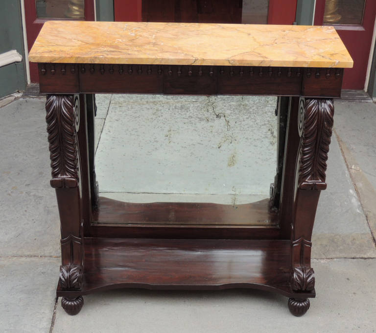 19th C American Empire Rosewood Pier Table 3