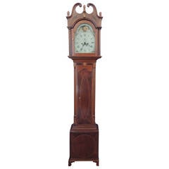 Antique Late 18th C American Grandfather Clock by John Scudder, Westfield, NJ