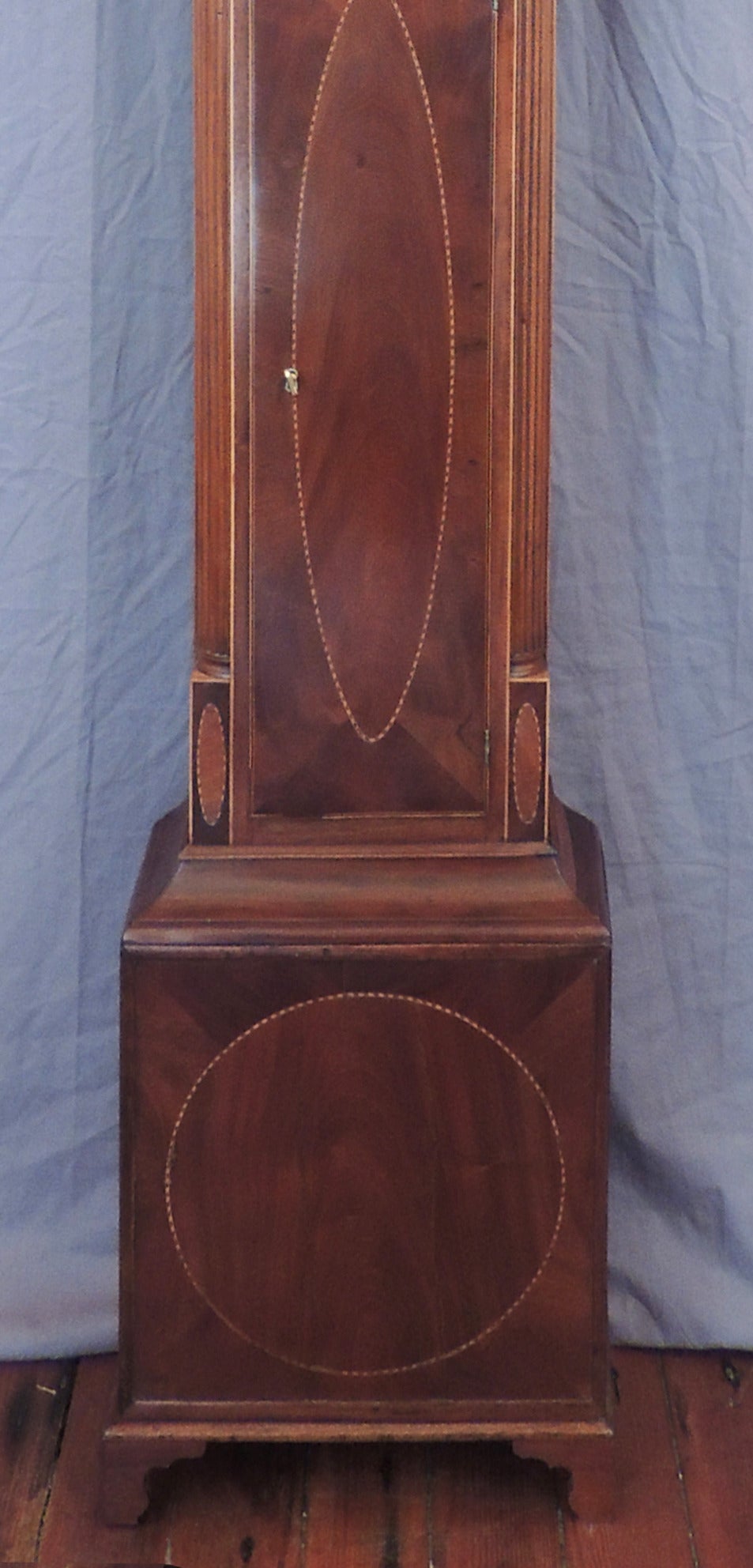 Federal Late 18th C American Grandfather Clock by John Scudder, Westfield, NJ