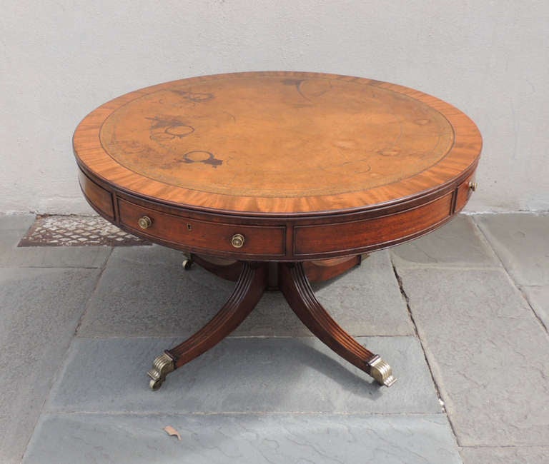 British 19th C English Regency Mahogany Rent Table