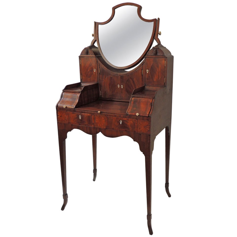 18th Century Mahogany Adam's Dressing Table