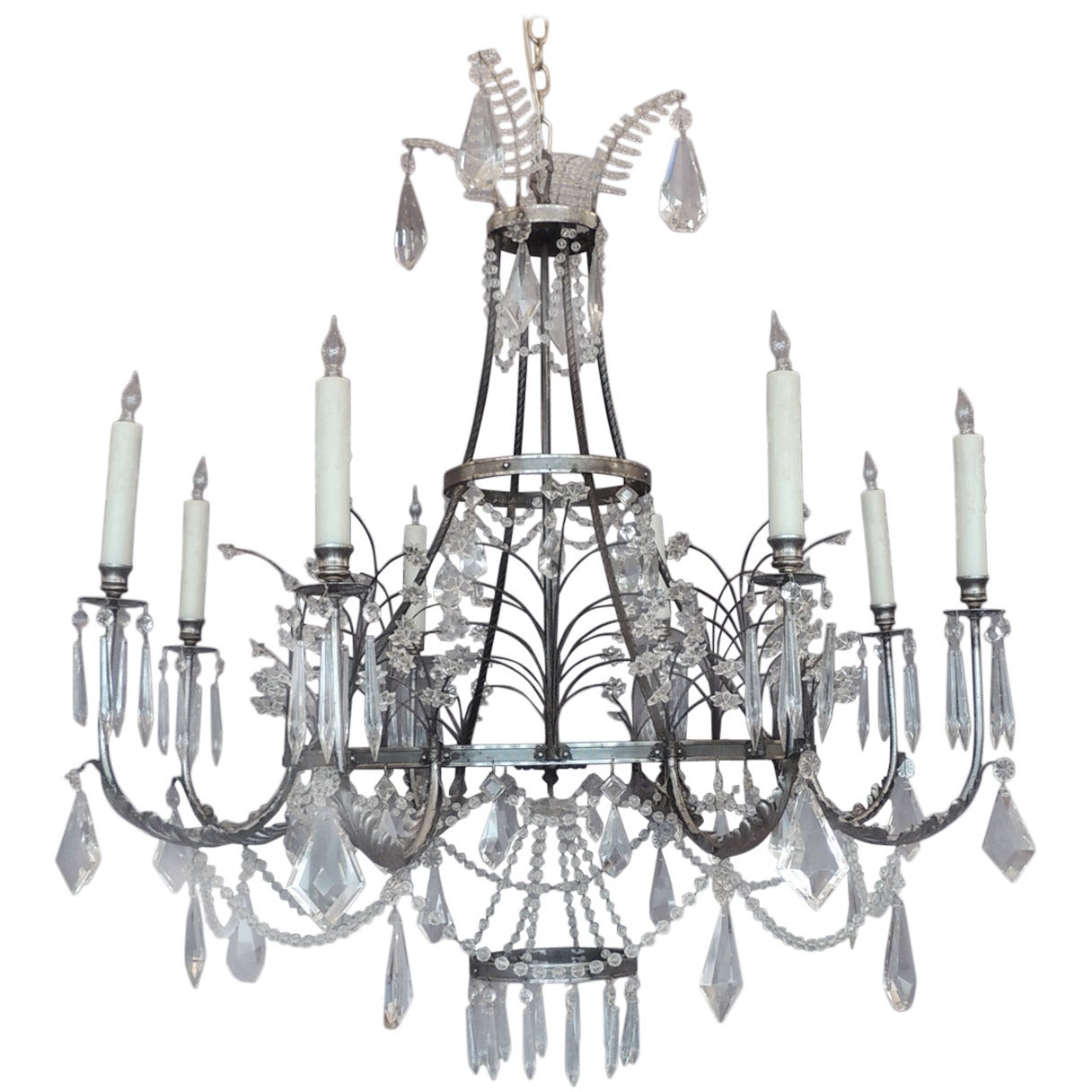 Early 20th C Russian Empire Style Chandelier