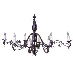 Hand Wrought Iron Chandelier